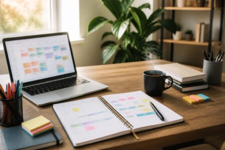 découvrez un planning hebdomadaire réaliste pour un retour à l’emploi efficace, conçu pour éviter la procrastination et maximiser votre productivité.