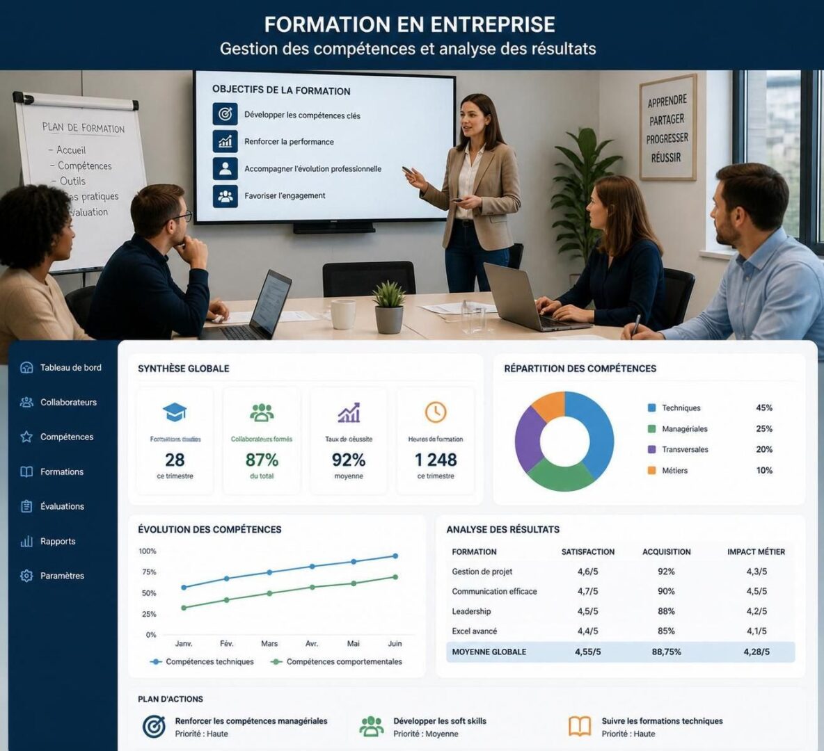 Objectifs: comment mesurer une formation par résultats (pas par “heures suivies”) 1 découvrez comment mesurer l'efficacité d'une formation en se basant sur les résultats obtenus plutôt que sur la durée ou les heures suivies, pour optimiser l'impact réel de votre apprentissage.