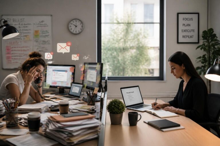 découvrez pourquoi être constamment occupé ne signifie pas être productif et apprenez des méthodes efficaces pour améliorer votre gestion du temps et atteindre vos objectifs.